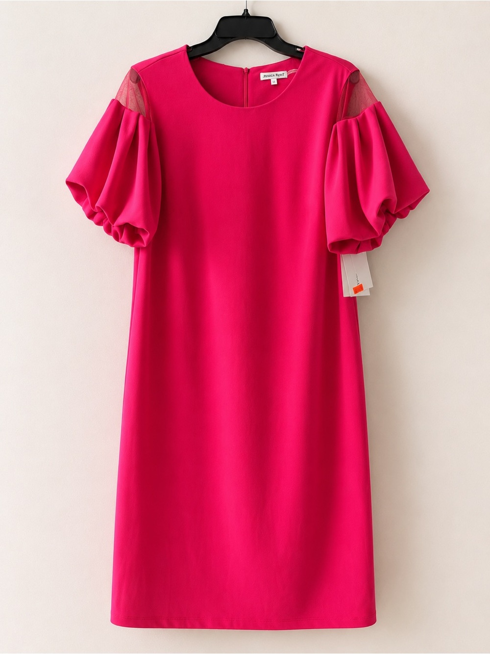 Jessica Rose hot pink shift dress, size 12